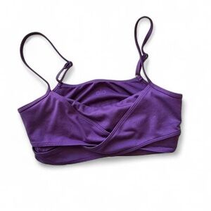 Alo Airbrush Enso Bra in Dark Plum Size XS